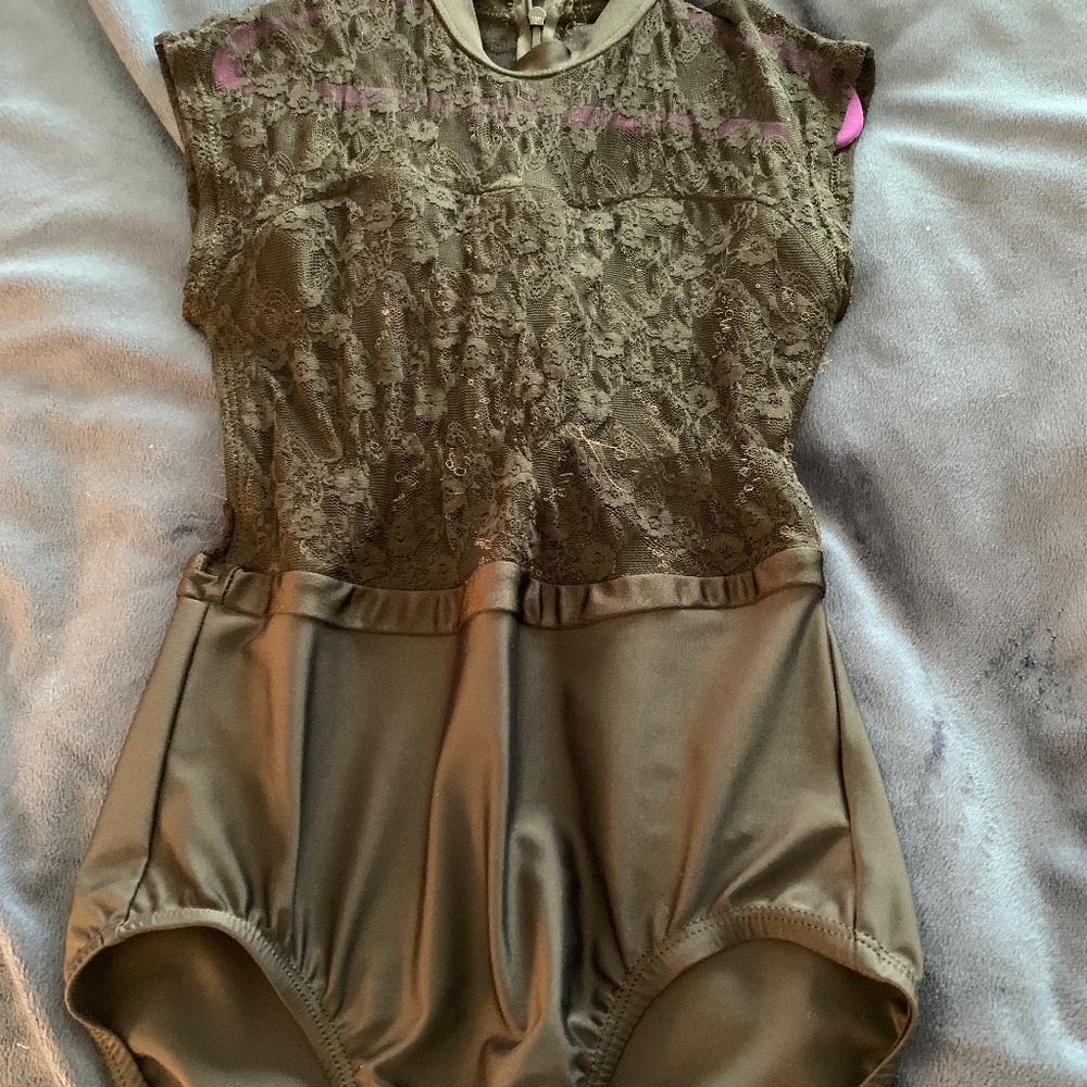 Suffolk black lace leotard